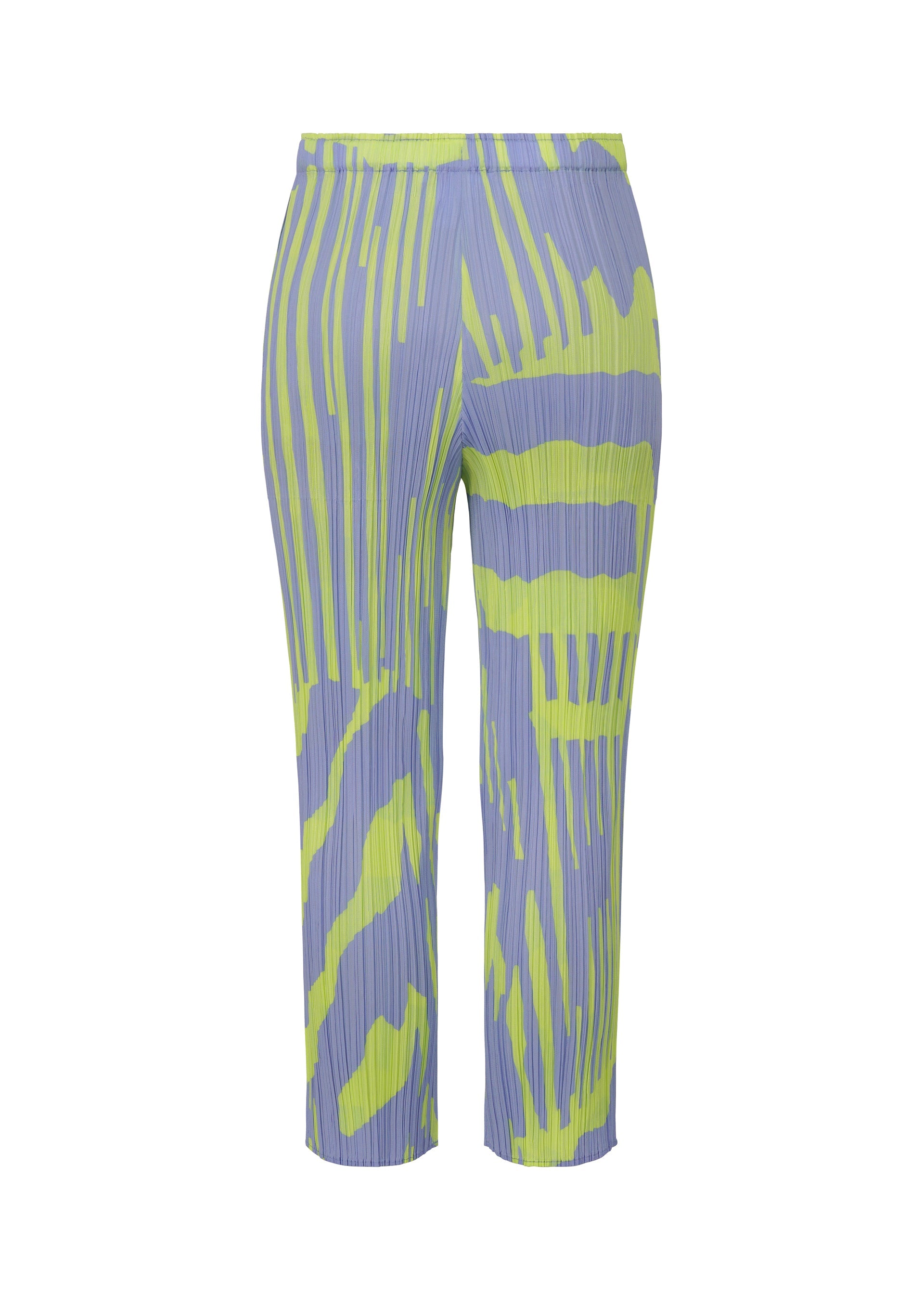 A detail shot of the PLEATS PLEASE ISSEY MIYAKE REFRACTION trousers.