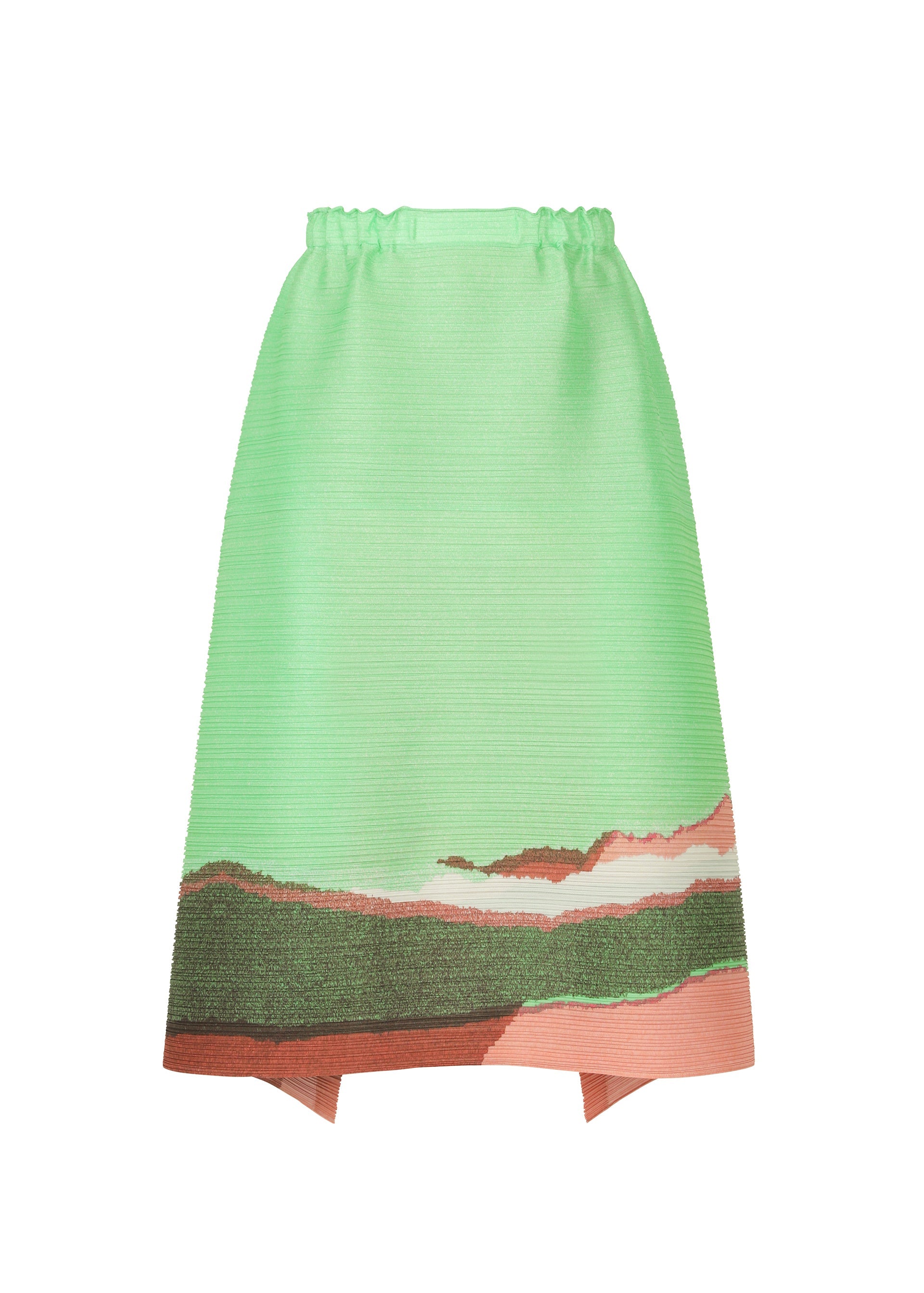 A product shot of the PLEATS PLEASE ISSEY MIYAKE GRAINY COLORS skirt in .