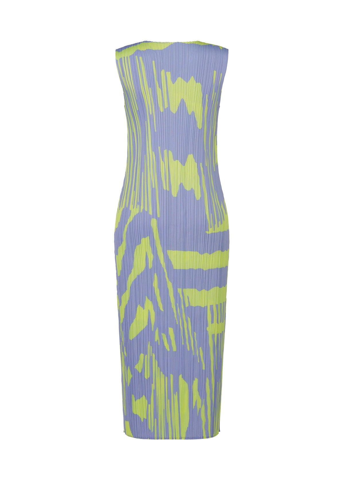 A detail shot of the PLEATS PLEASE ISSEY MIYAKE REFRACTION dress.