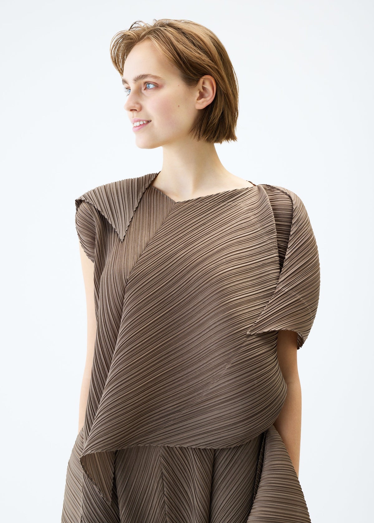FLARE Top Greyish Navy