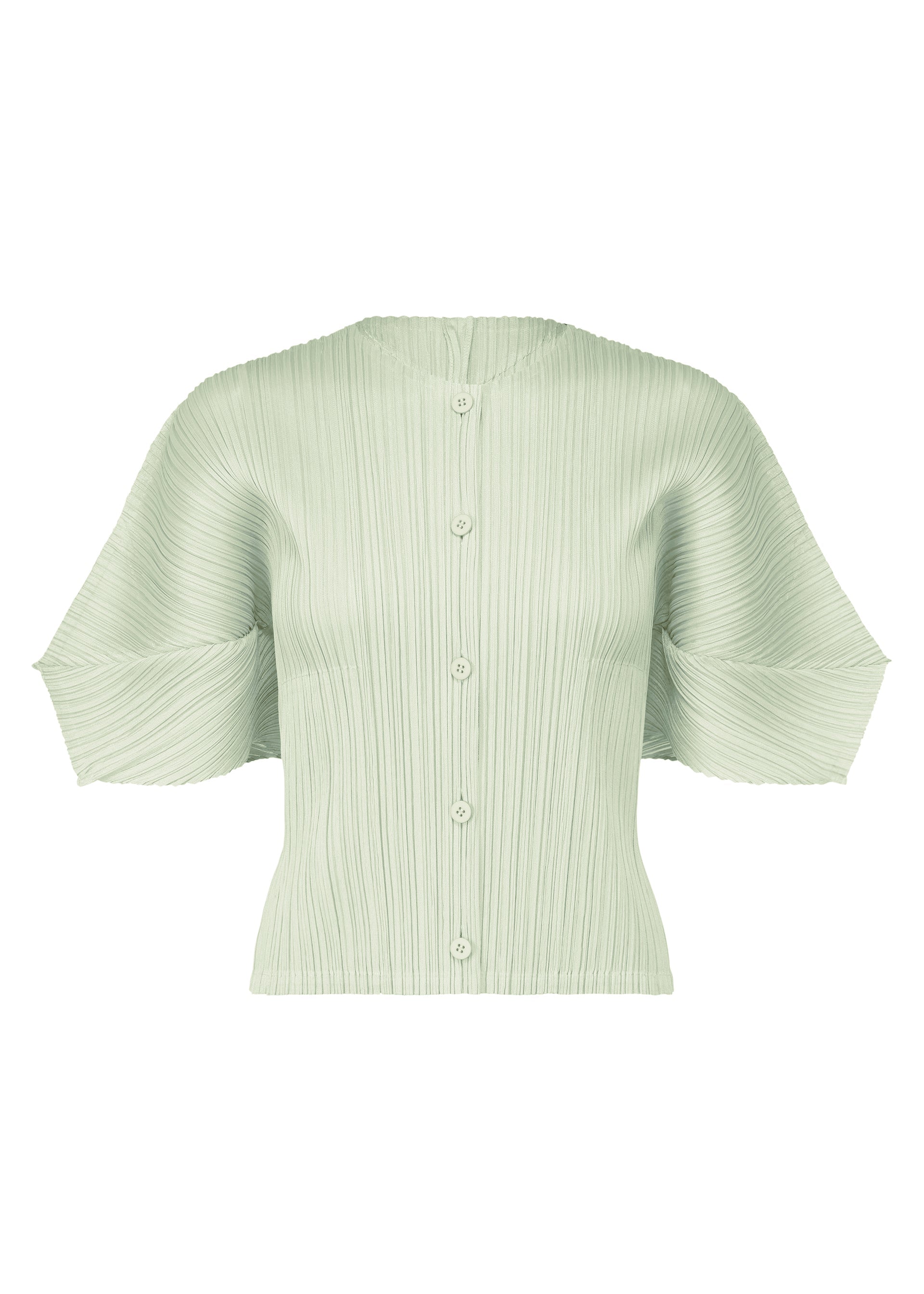 A product shot of the PLEATS PLEASE ISSEY MIYAKE MONTHLY COLORS APRIL cardigan in .