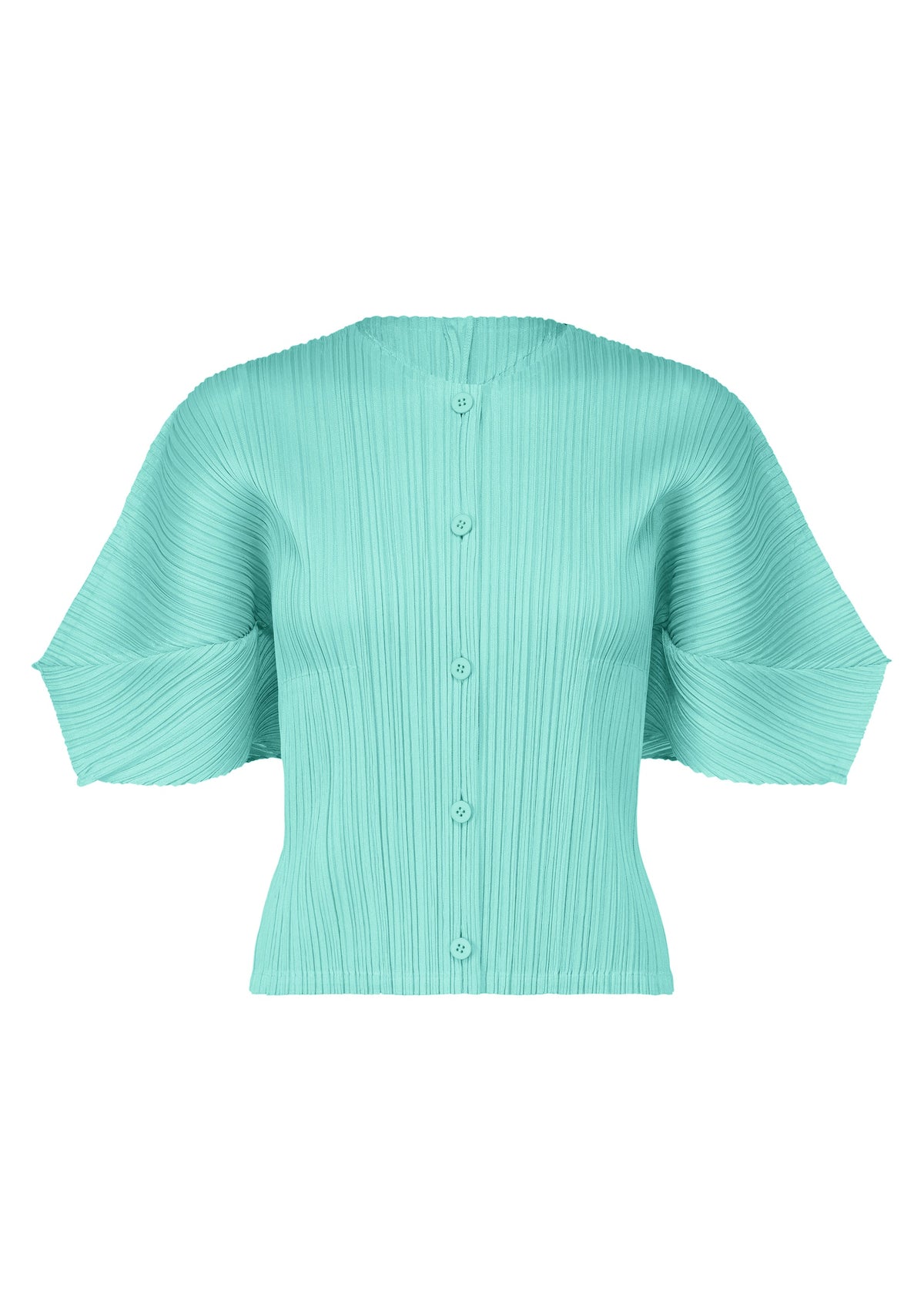 A product shot of the PLEATS PLEASE ISSEY MIYAKE MONTHLY COLORS APRIL cardigan in .