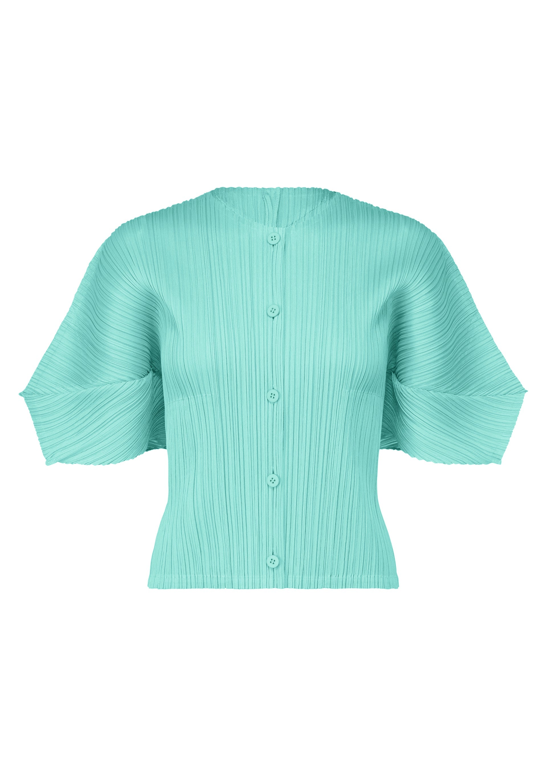 A product shot of the PLEATS PLEASE ISSEY MIYAKE MONTHLY COLORS APRIL cardigan in .