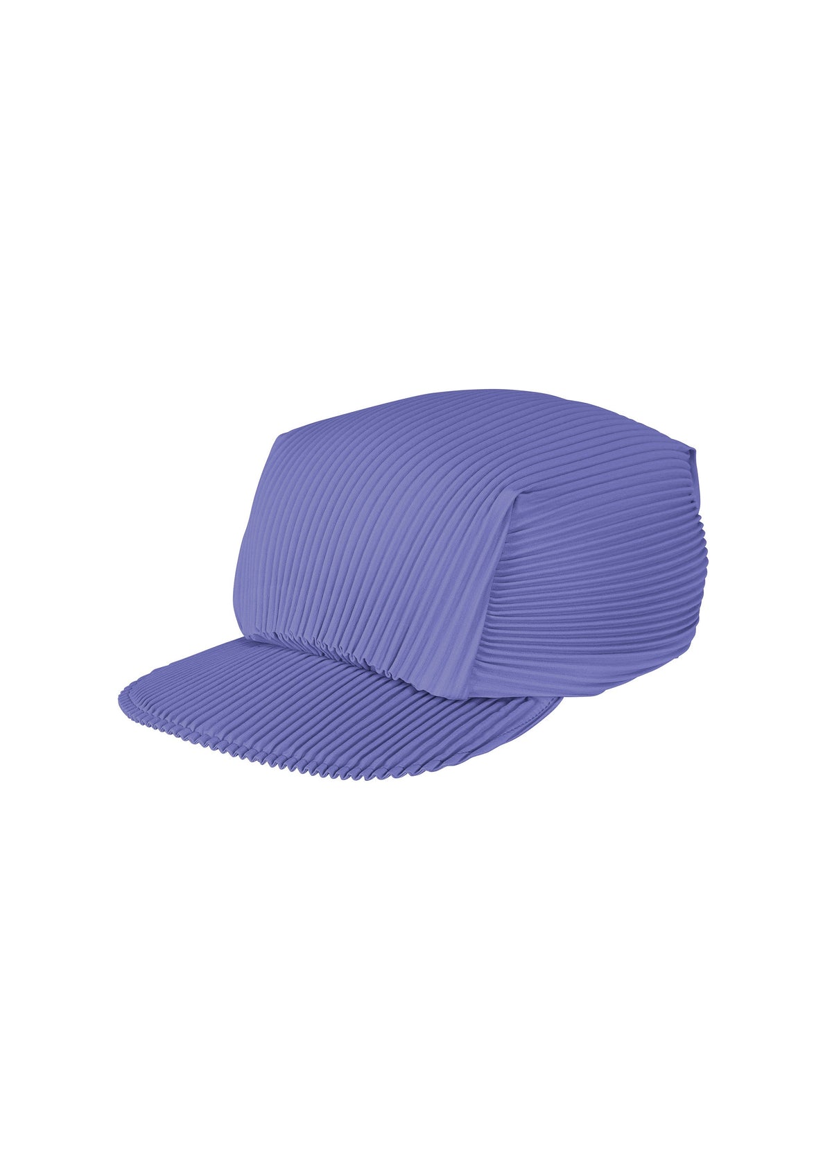 A product shot of the PLEATS PLEASE ISSEY MIYAKE PLEATS CAP hat in steel blue (74).