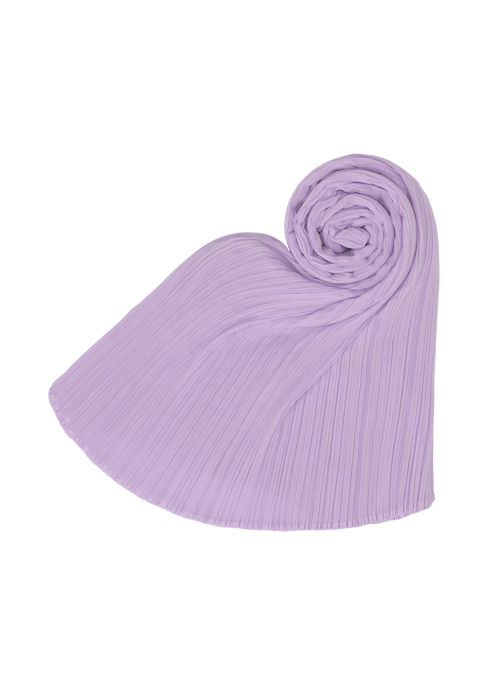 A detail shot of the PLEATS PLEASE ISSEY MIYAKE MADAME T APRIL stole.
