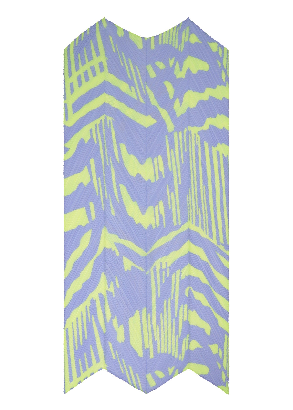 A detail shot of the PLEATS PLEASE ISSEY MIYAKE REFRACTION SCARF stole.