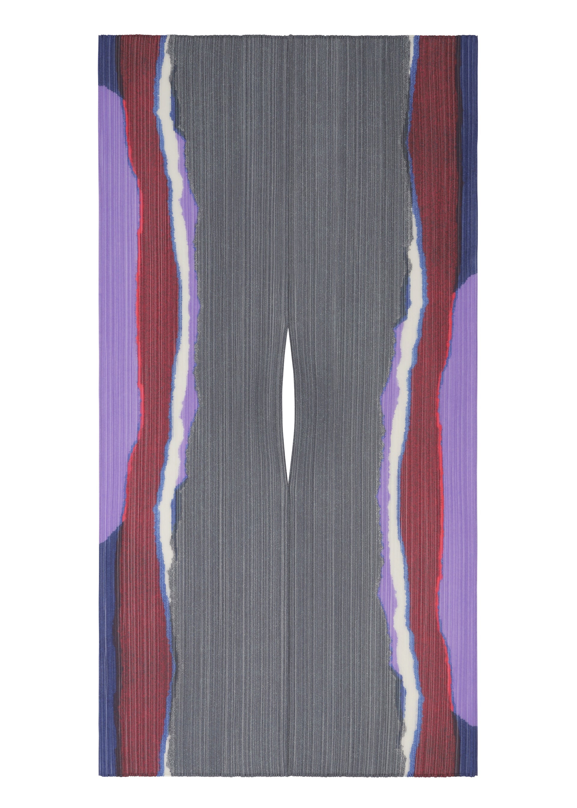 A product shot of the PLEATS PLEASE ISSEY MIYAKE GRAINY COLORS MADAME T stole in .