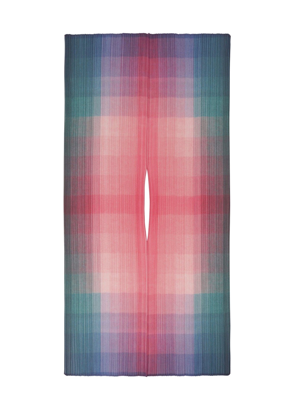 A product shot of the PLEATS PLEASE ISSEY MIYAKE PHOTON MADAME T stole in pink (22).