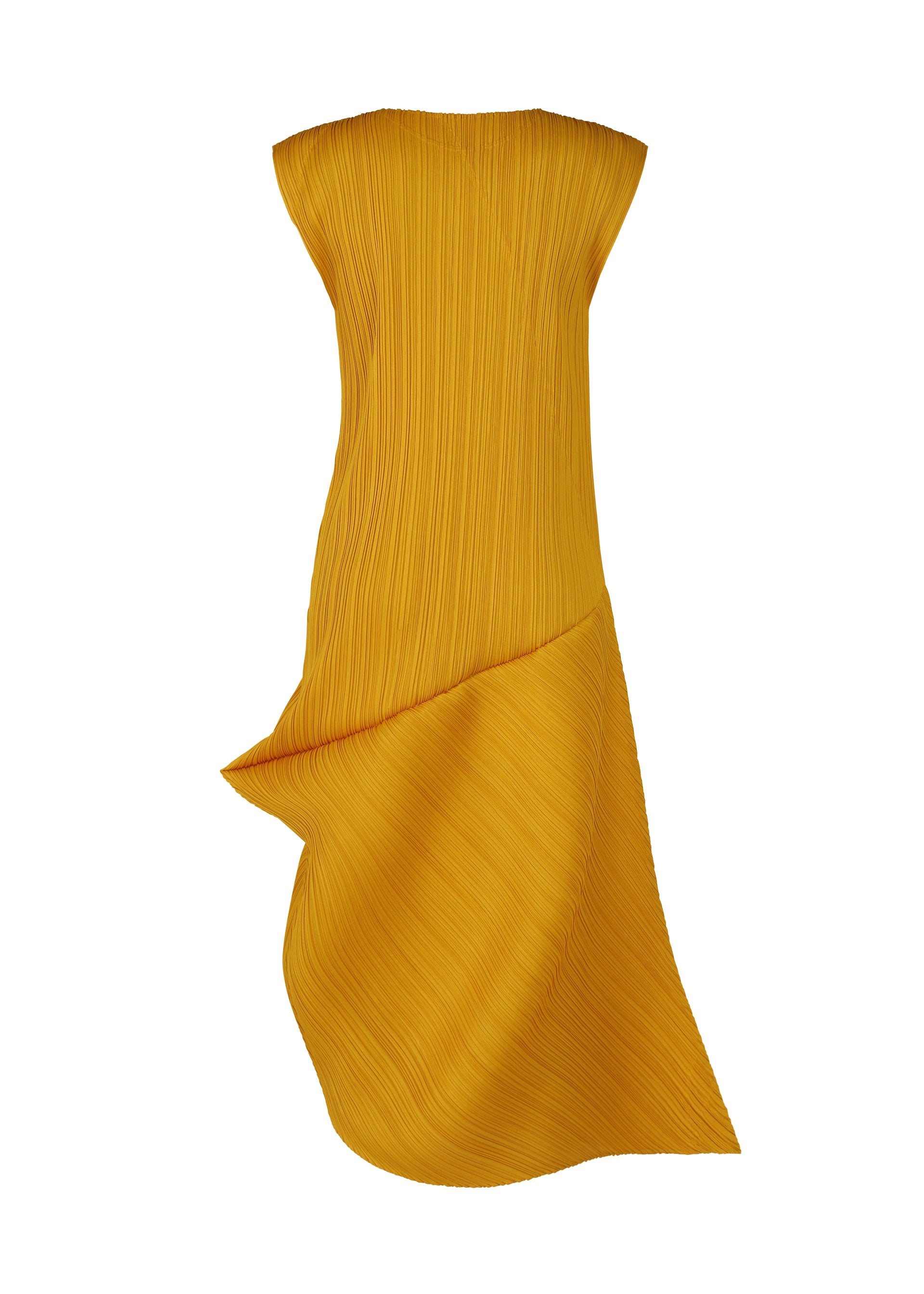 A detail shot of the PLEATS PLEASE ISSEY MIYAKE LEAP dress.
