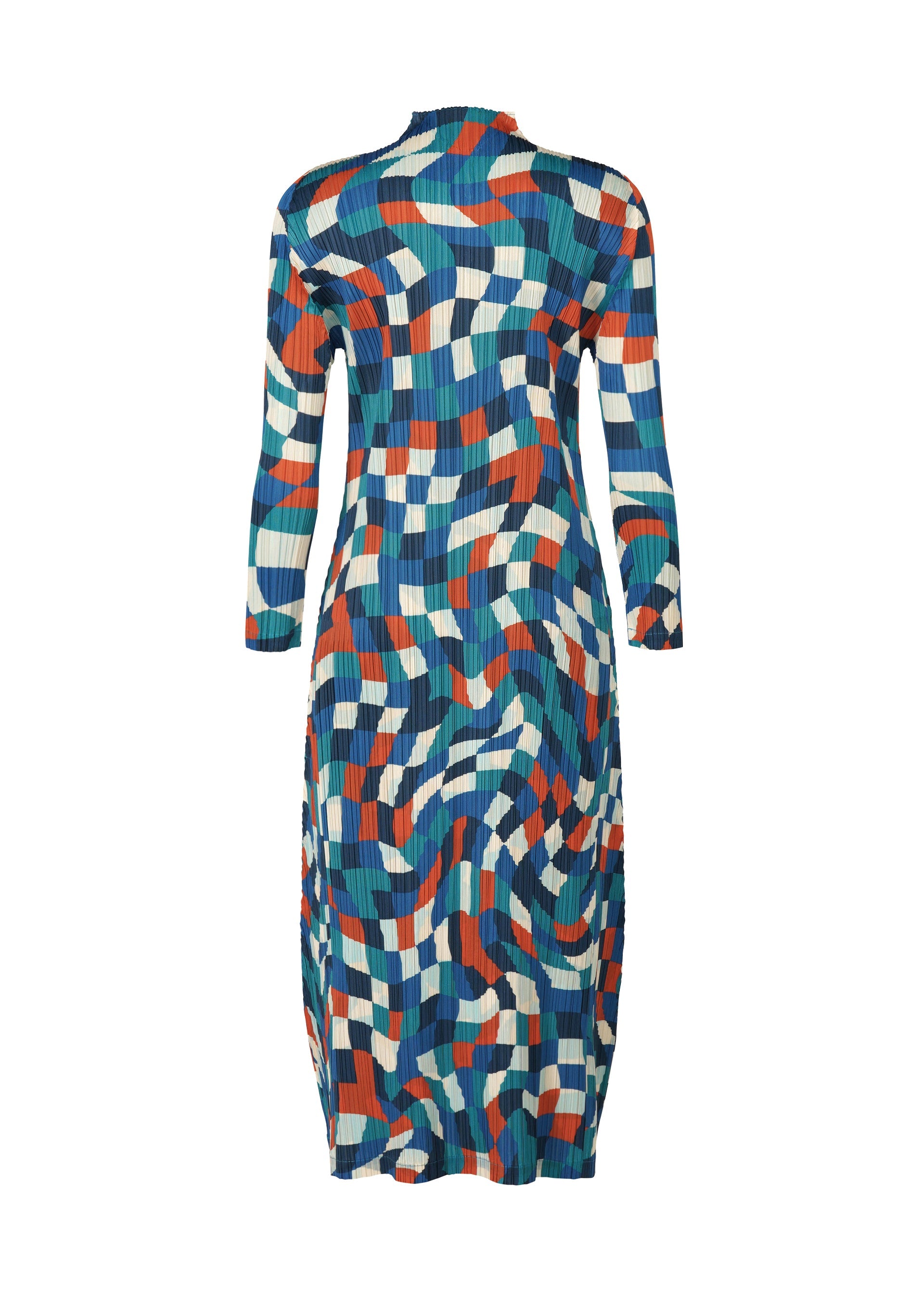 A detail shot of the PLEATS PLEASE ISSEY MIYAKE DANCING SQUARE dress.