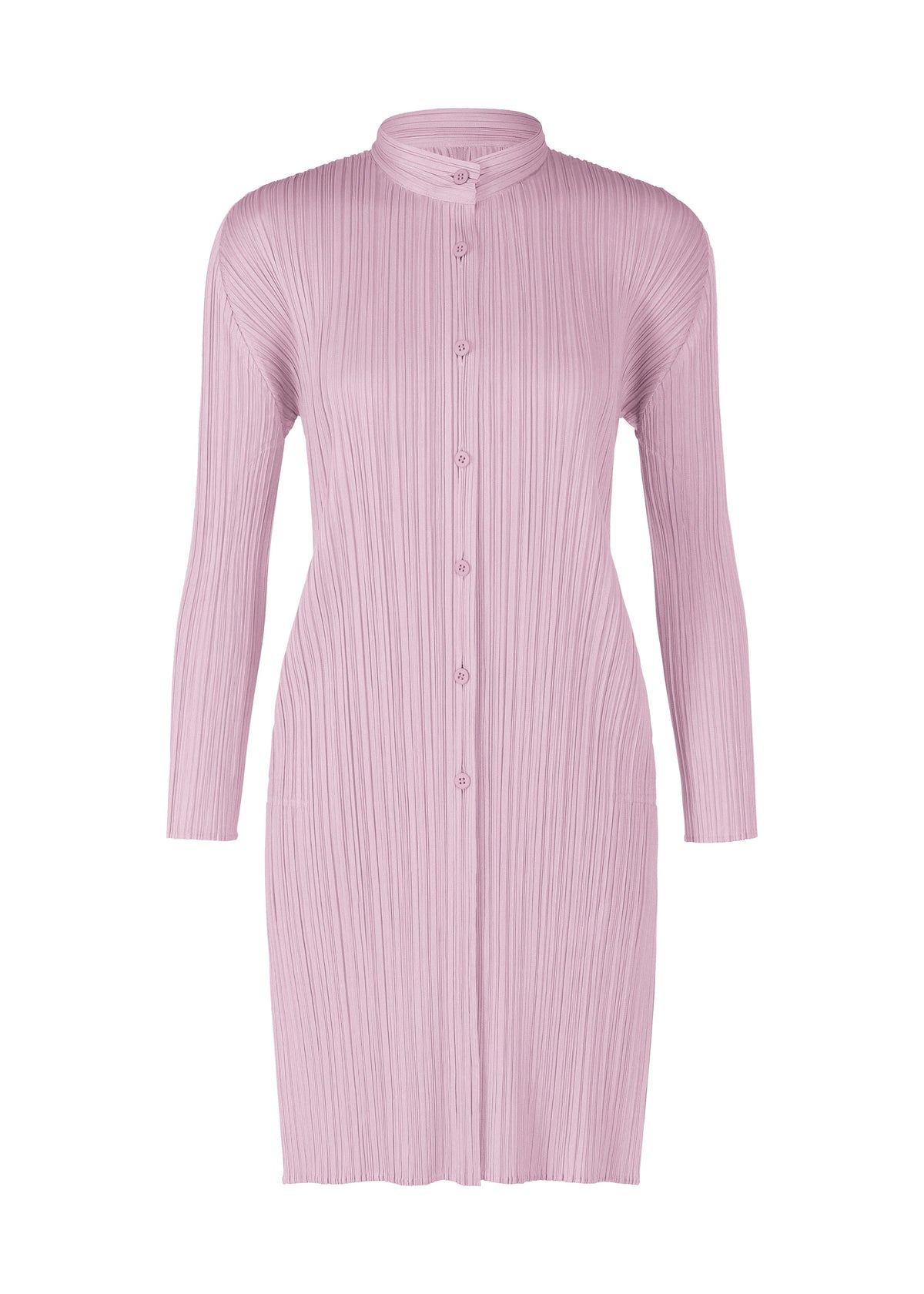 A product shot of the PLEATS PLEASE ISSEY MIYAKE PLEATS SHIRT shirt in light pink (20).