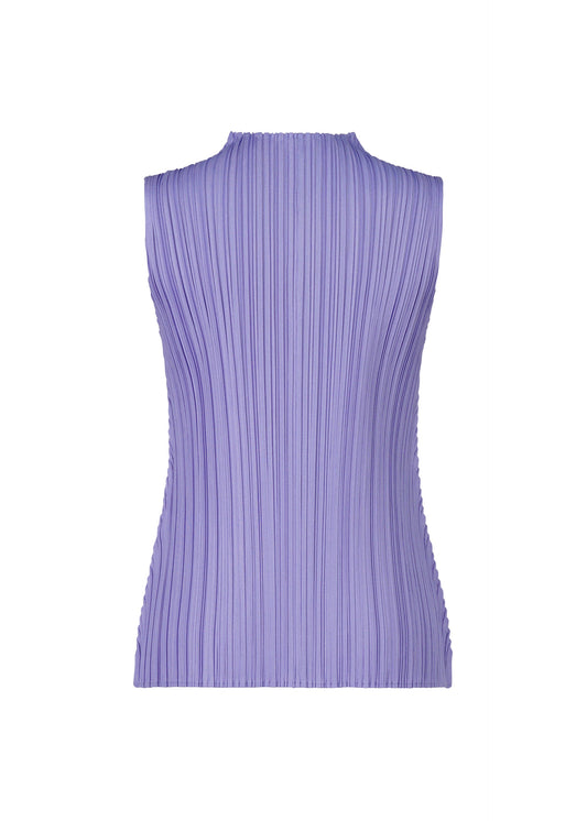 A detail shot of the PLEATS PLEASE ISSEY MIYAKE MELLOW PLEATS top.
