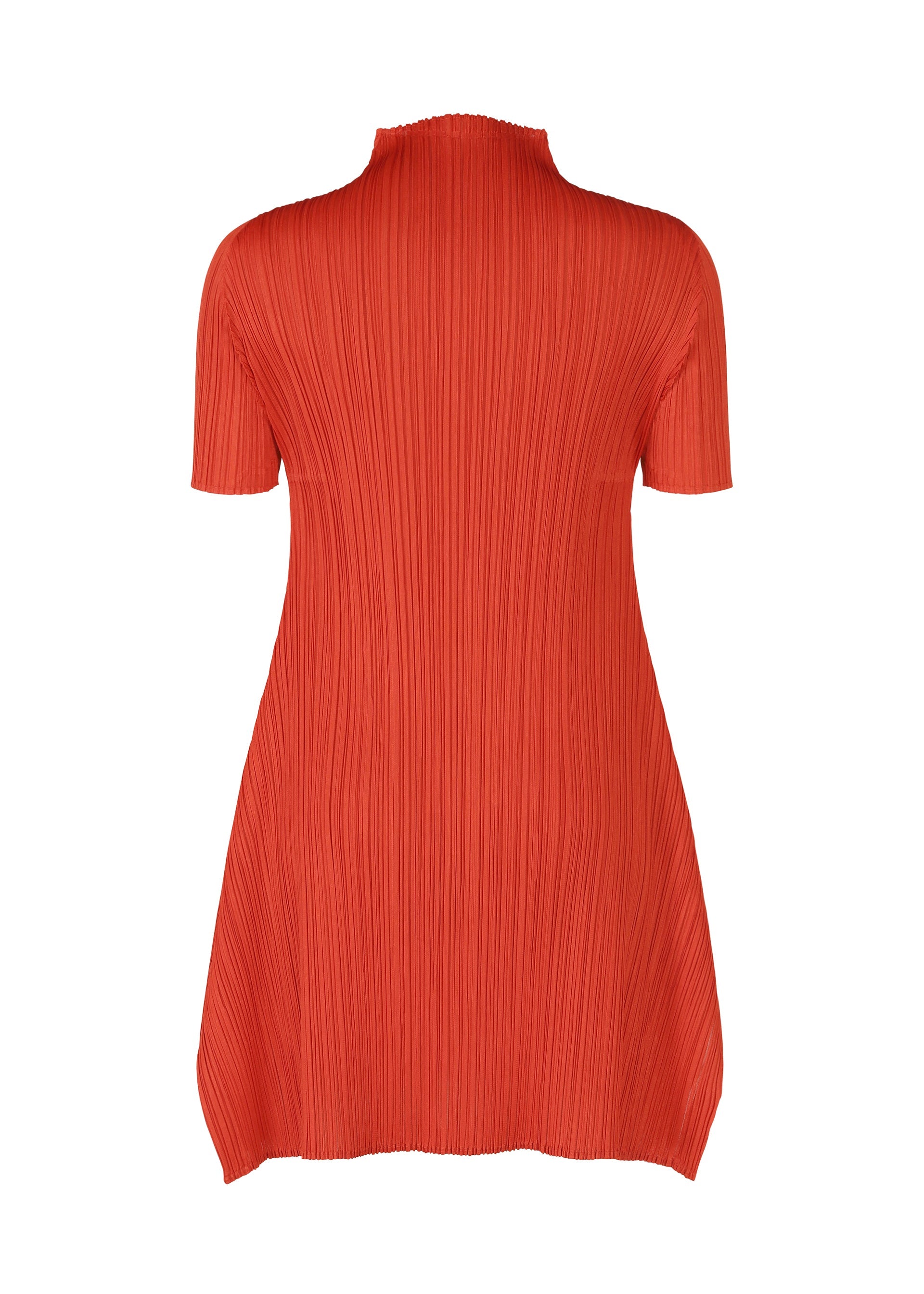 A detail shot of the PLEATS PLEASE ISSEY MIYAKE MONTHLY COLORS JULY tunic.