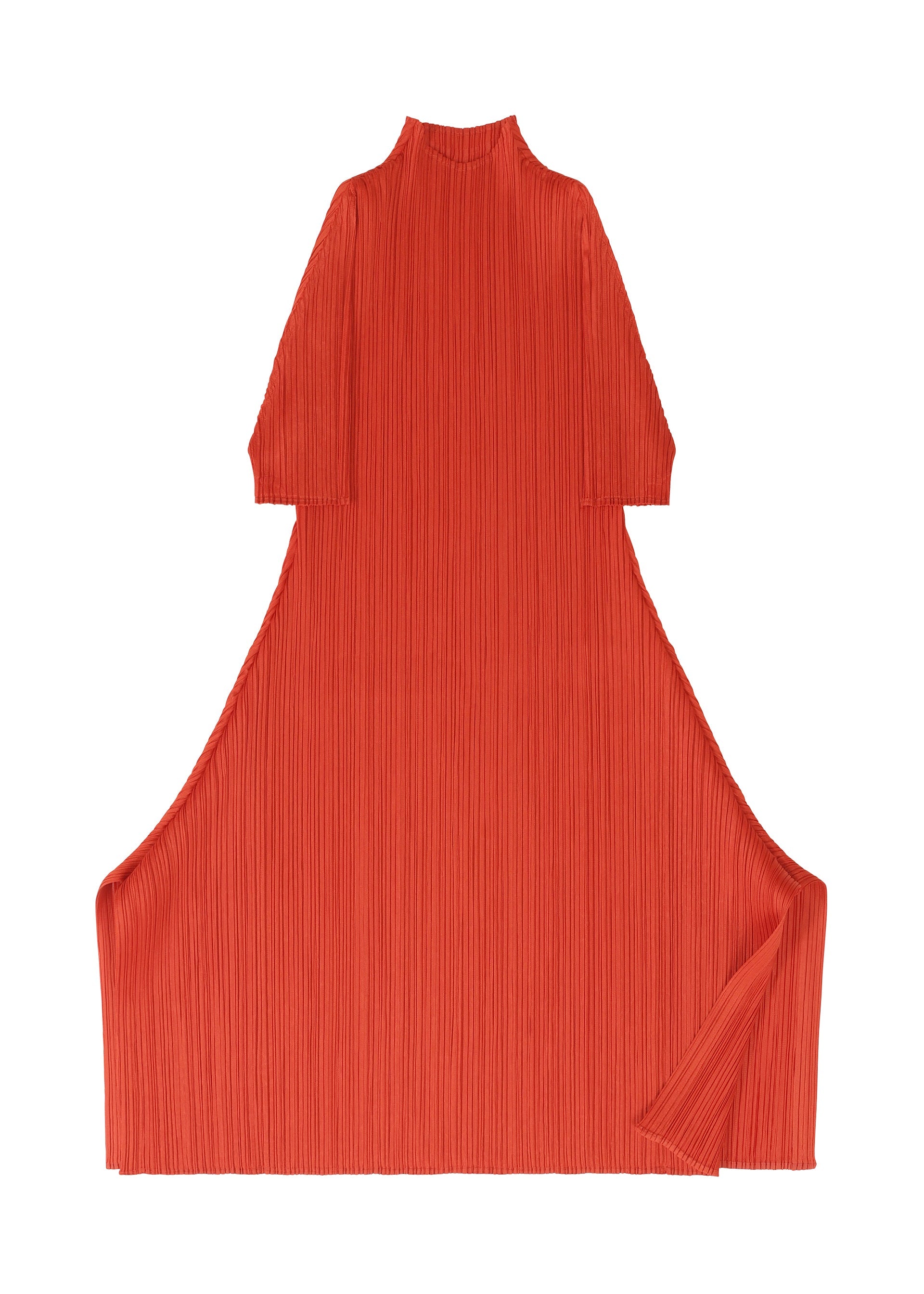 A detail shot of the PLEATS PLEASE ISSEY MIYAKE MONTHLY COLORS JULY tunic.