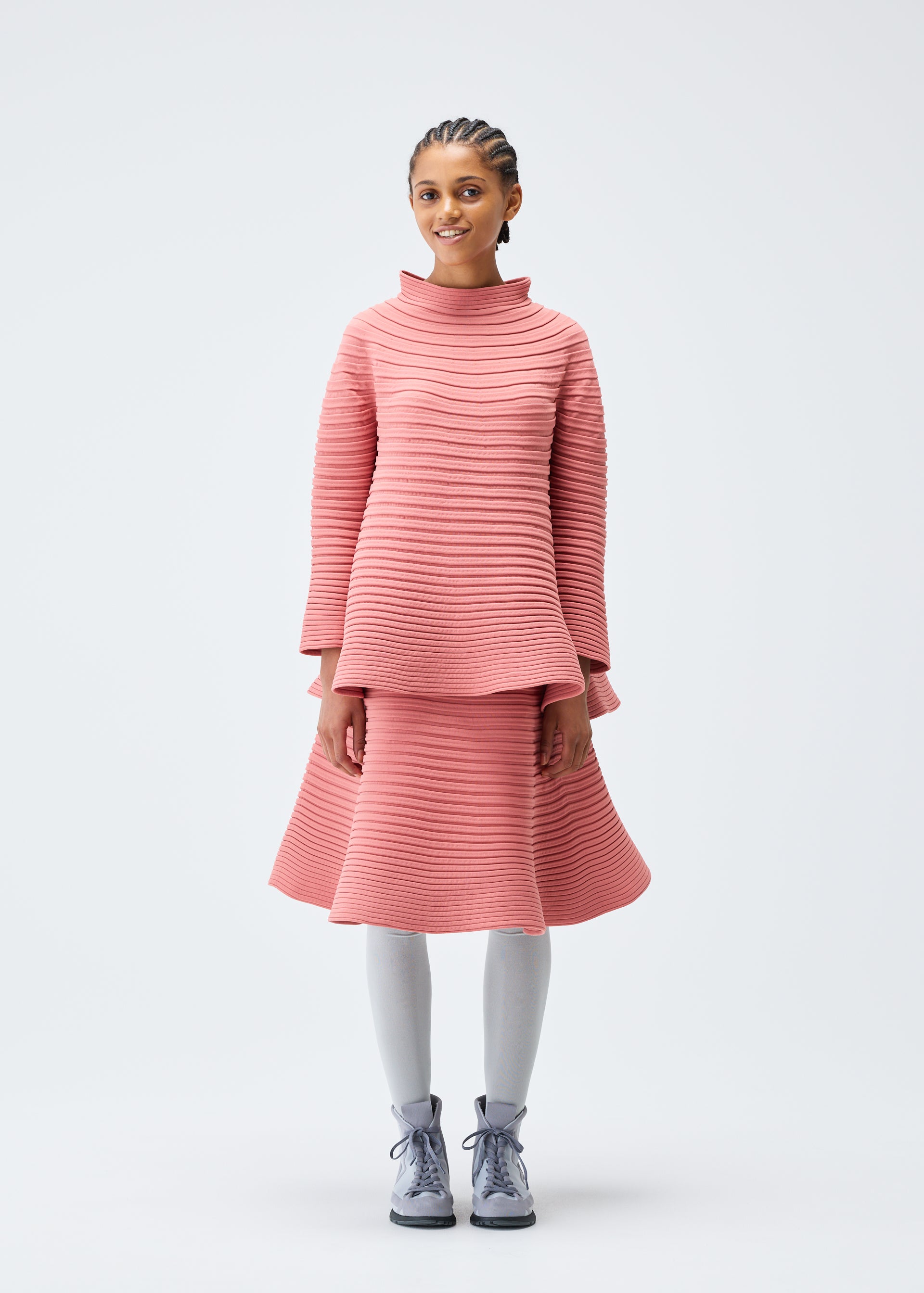 BOUNCE KNIT Skirt Coral Pink