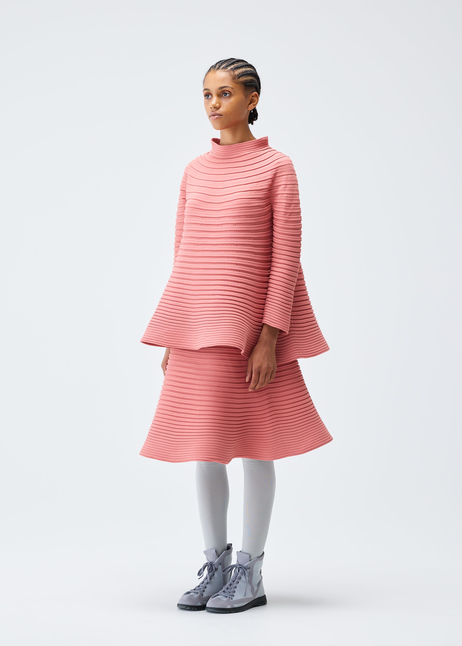 BOUNCE KNIT Skirt Coral Pink