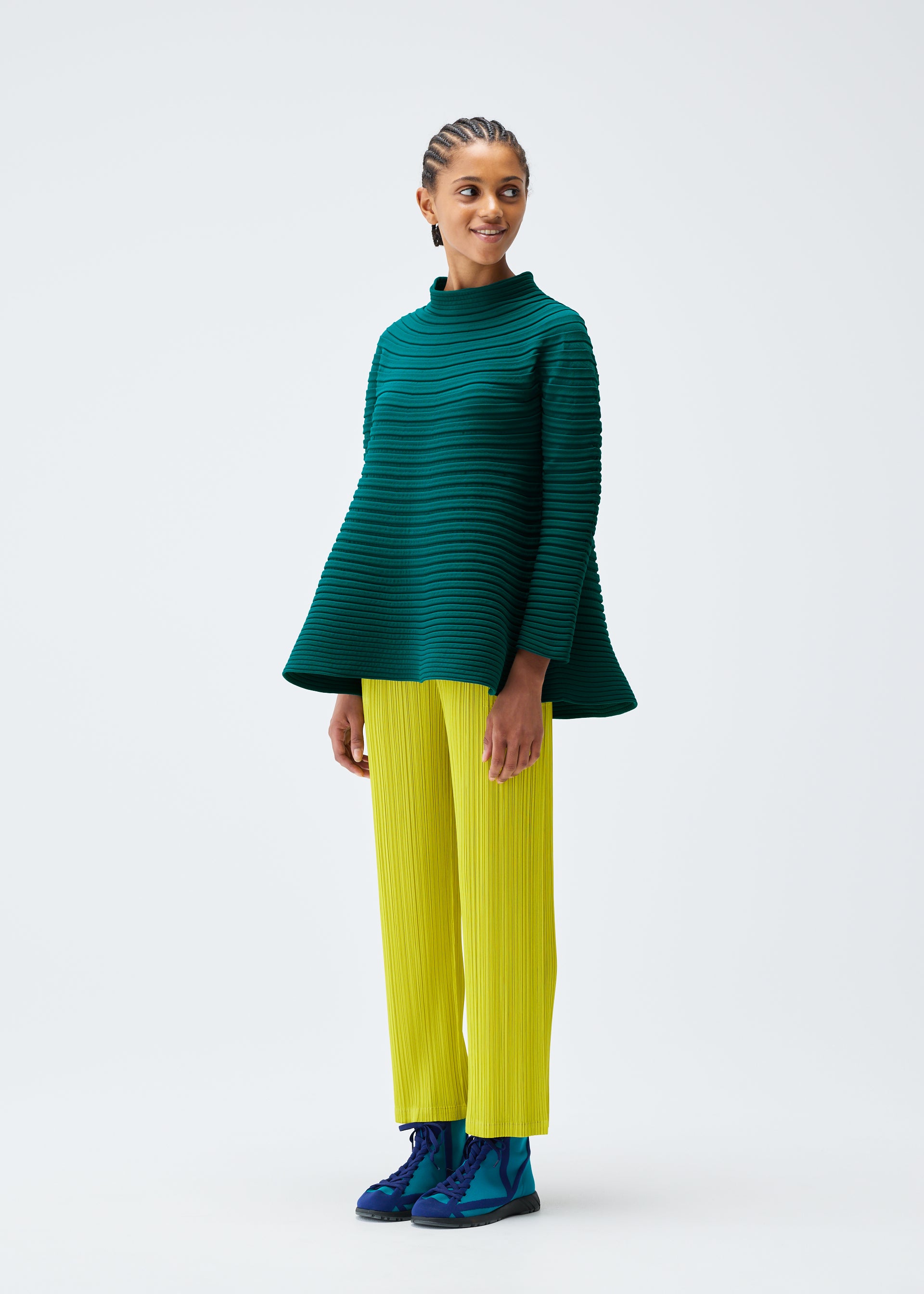 BOUNCE KNIT Top Turquoise Green