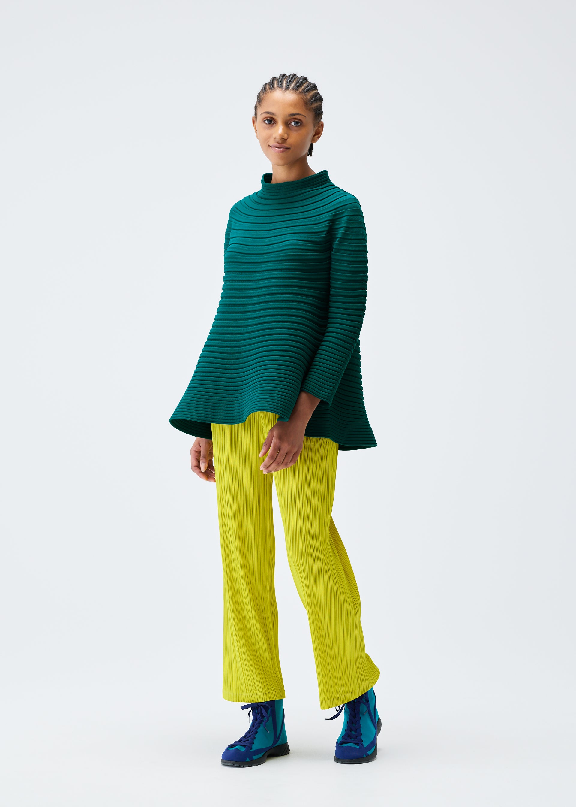BOUNCE KNIT Top Turquoise Green