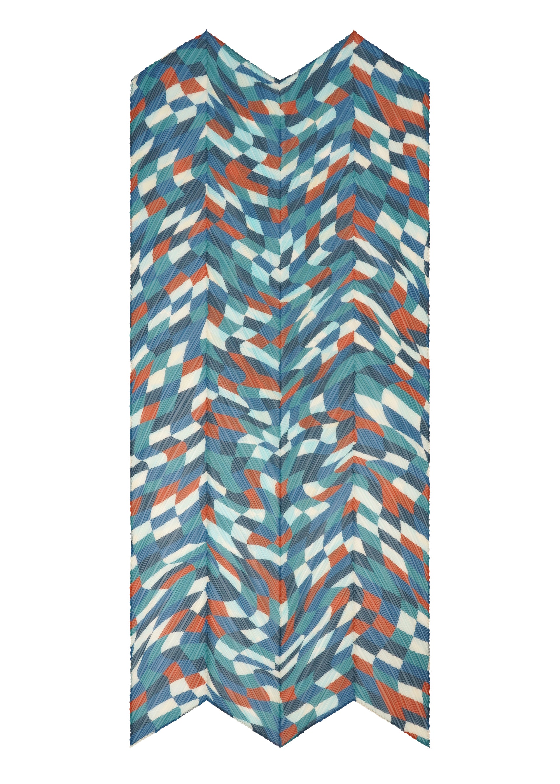 DANCING SQUARE SCARF Stole Blue