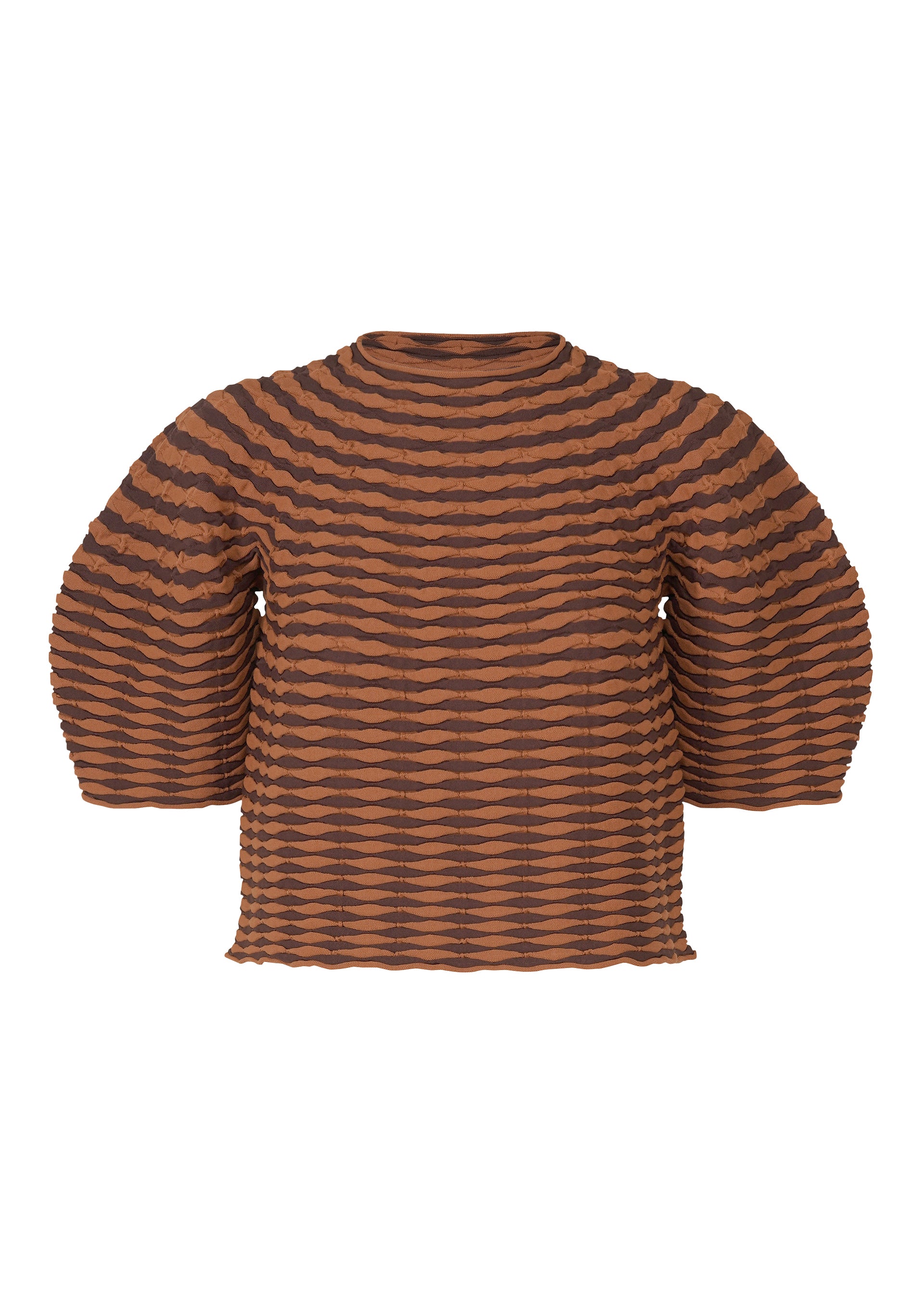 COLORFUL MUSHROOM KNIT Top Brown – The official ISSEY MIYAKE