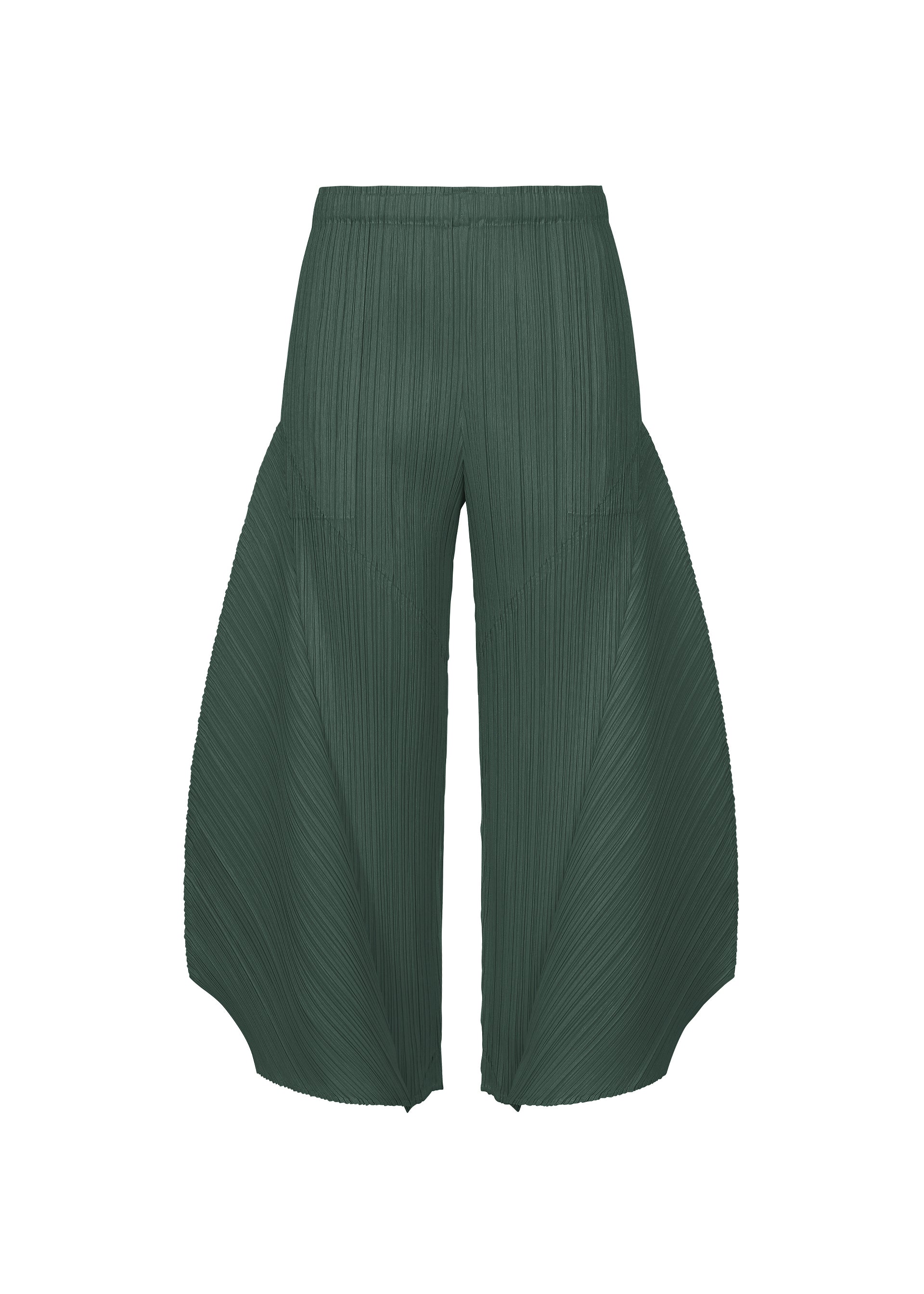 希少 ISSEY MIYAKE シワ加工 パンツ ダークグリーン MONTHLY COLORS : OCTOBER Flared Trousers Dark Green – The official