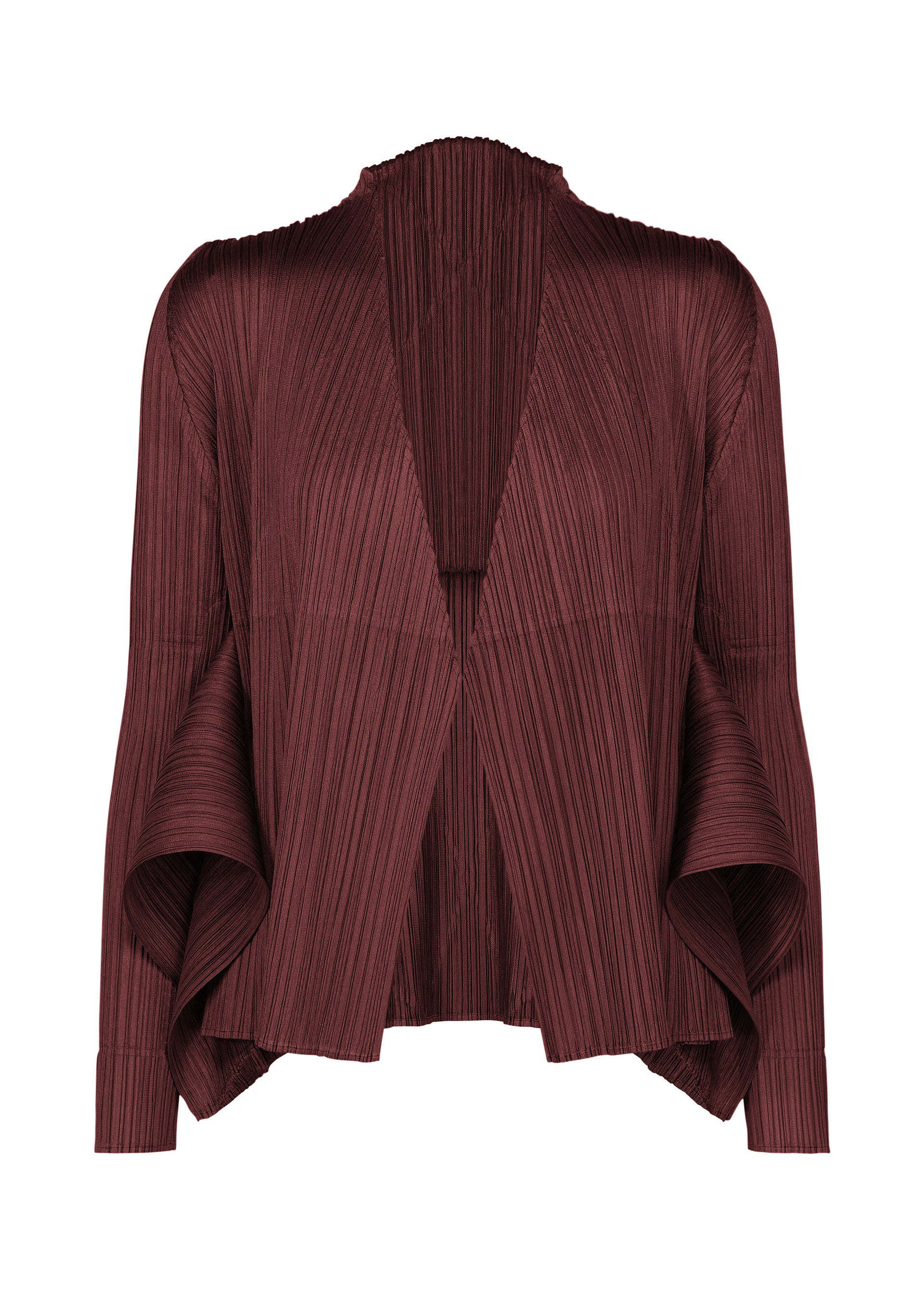 FLUTTER Cardigan Bordeaux – The official ISSEY MIYAKE ONLINE STORE