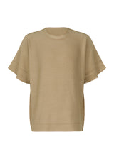 A product shot of the A POC ABLE ISSEY MIYAKE  TYPE A 001 2 top in beige (41)