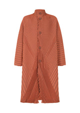 A product shot of the A-POC ABLE ISSEY MIYAKE TYPE O 013 coat in salmon pink (20).