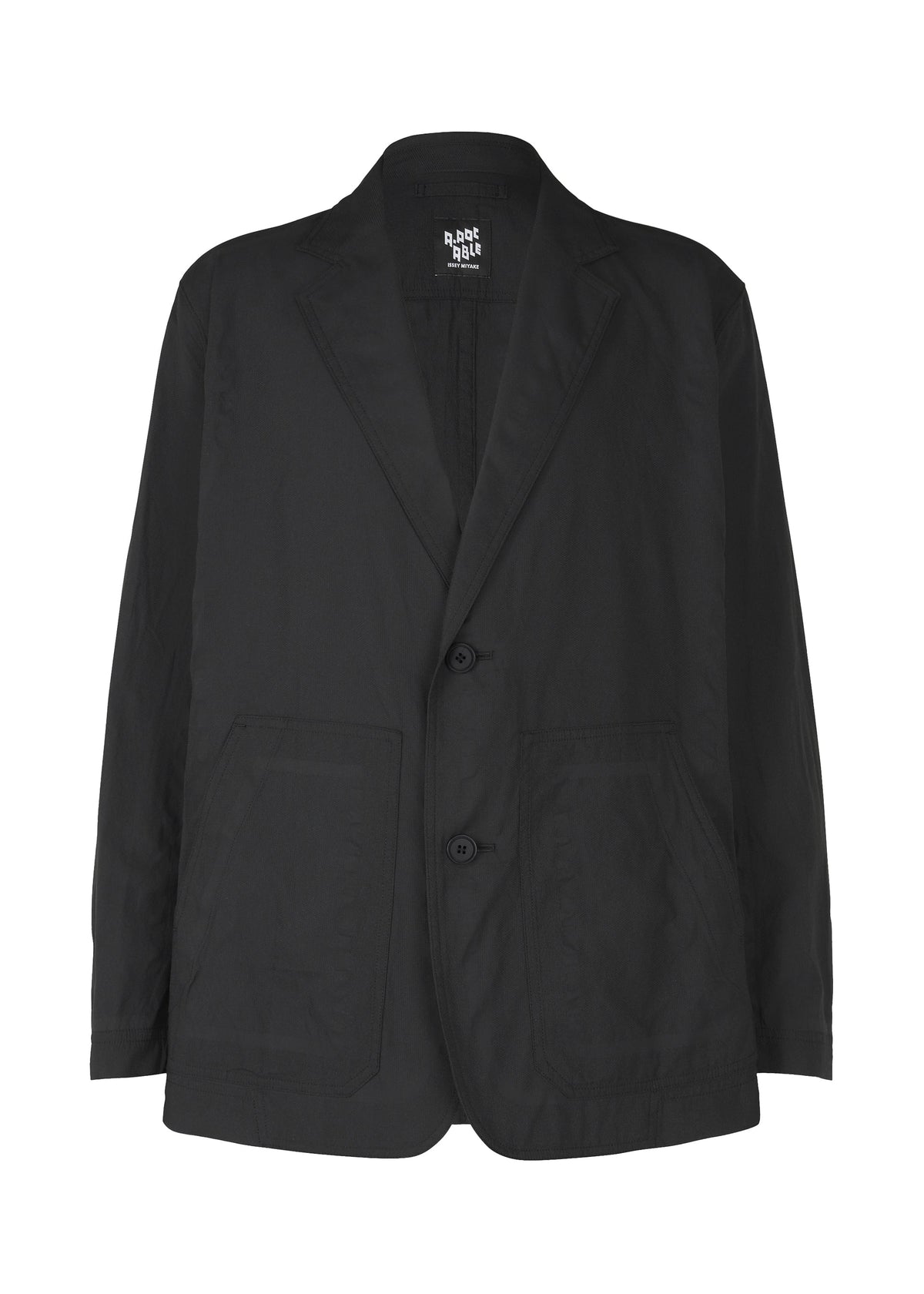 A product shot of the A-POC ABLE ISSEY MIYAKE TYPE U 001 jacket in black (15).