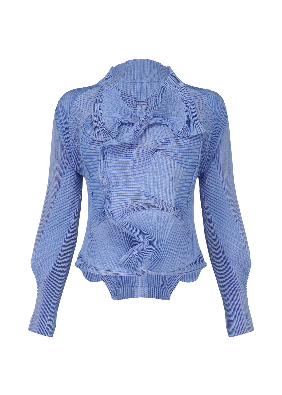 A product shot of the A-POC ABLE ISSEY MIYAKE TYPE O 003 2 jacket in light blue (71).