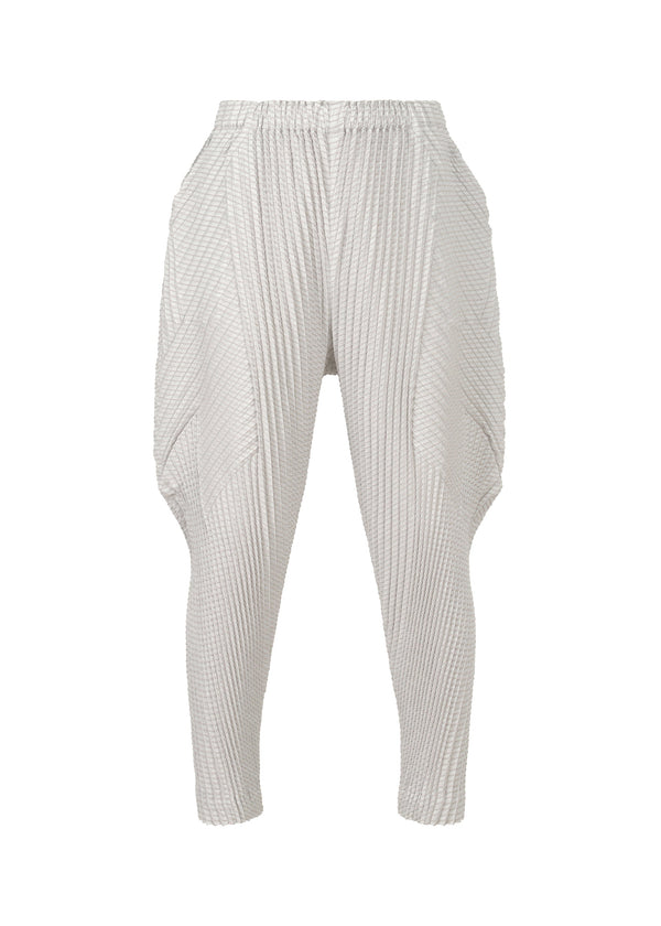 A product shot of the A-POC ABLE ISSEY MIYAKE TYPE O 013 trousers in ice grey (10).