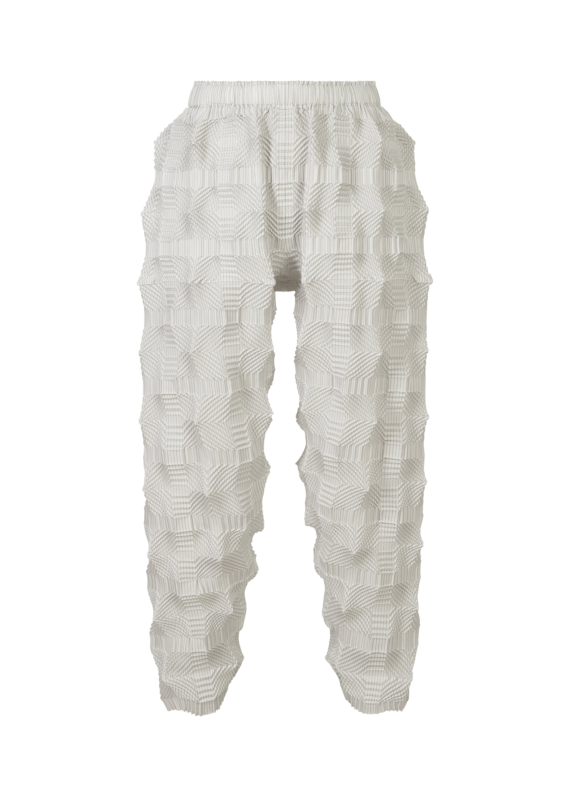 A product shot of the A-POC ABLE ISSEY MIYAKE TYPE O 016 trousers in white-hued (06).