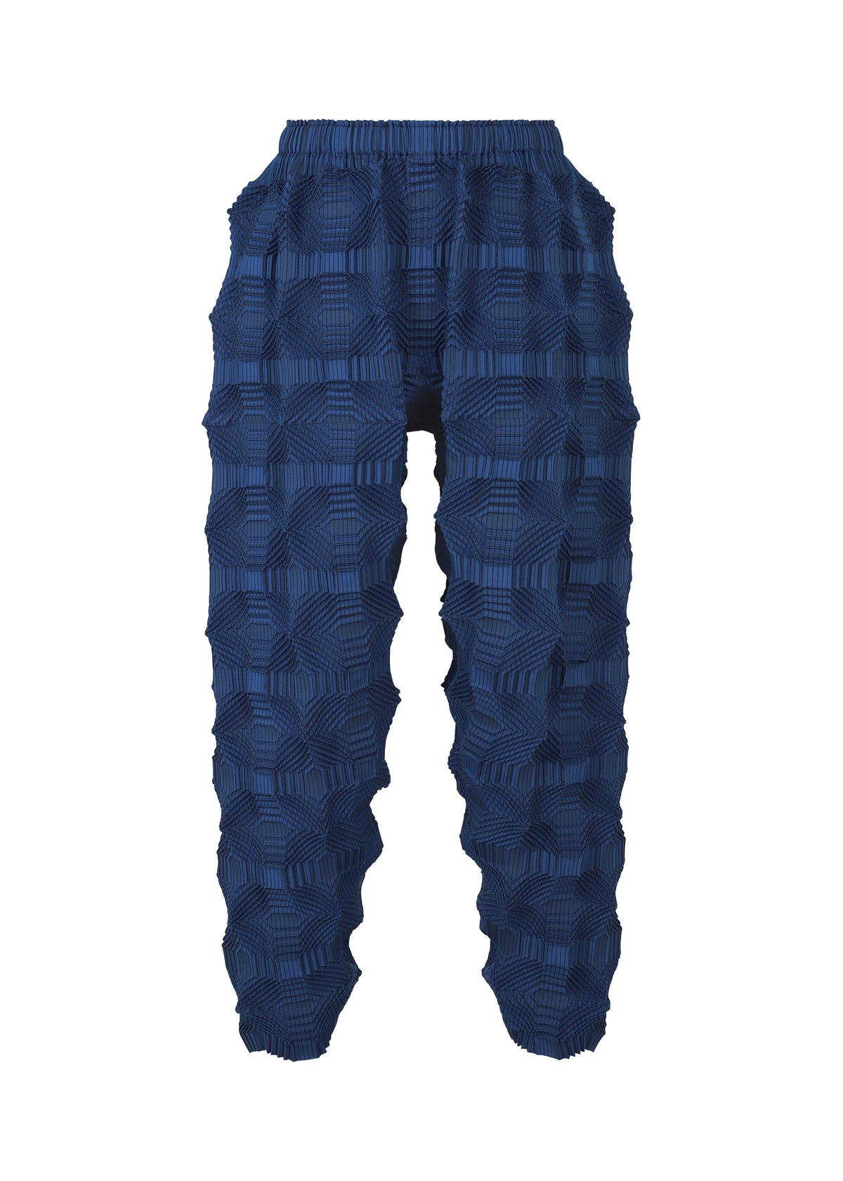 A product shot of the A-POC ABLE ISSEY MIYAKE TYPE O 016 trousers in blue (72).