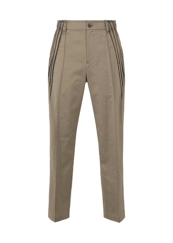 A product shot of the A-POC ABLE ISSEY MIYAKE TYPE S 001 2 trousers in greige (47).