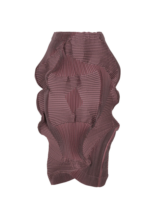 A product shot of the A-POC ABLE ISSEY MIYAKE TYPE O 003 1 skirt in pink (22).