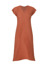 A product shot of the A-POC ABLE ISSEY MIYAKE TYPE O 013 dress in salmon pink (20).