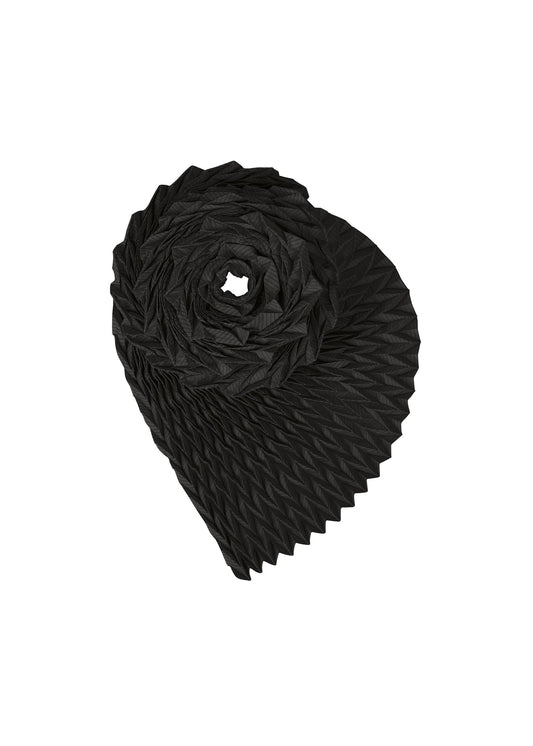 A product shot of the A-POC ABLE ISSEY MIYAKE TYPE O STOLE stole in black (15).