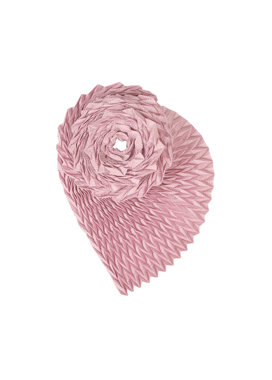 A product shot of the A-POC ABLE ISSEY MIYAKE TYPE O STOLE stole in light pink (21).