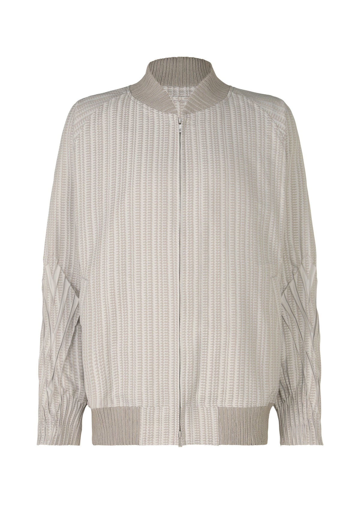 A product shot of the A-POC ABLE ISSEY MIYAKE TYPE S 001 2 jacket in greige-hued (47).