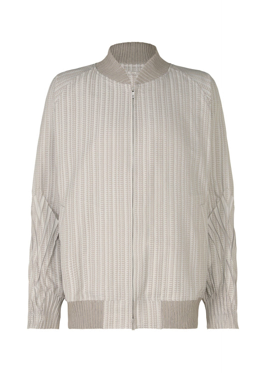 A product shot of the A-POC ABLE ISSEY MIYAKE TYPE S 001 2 jacket in greige-hued (47).