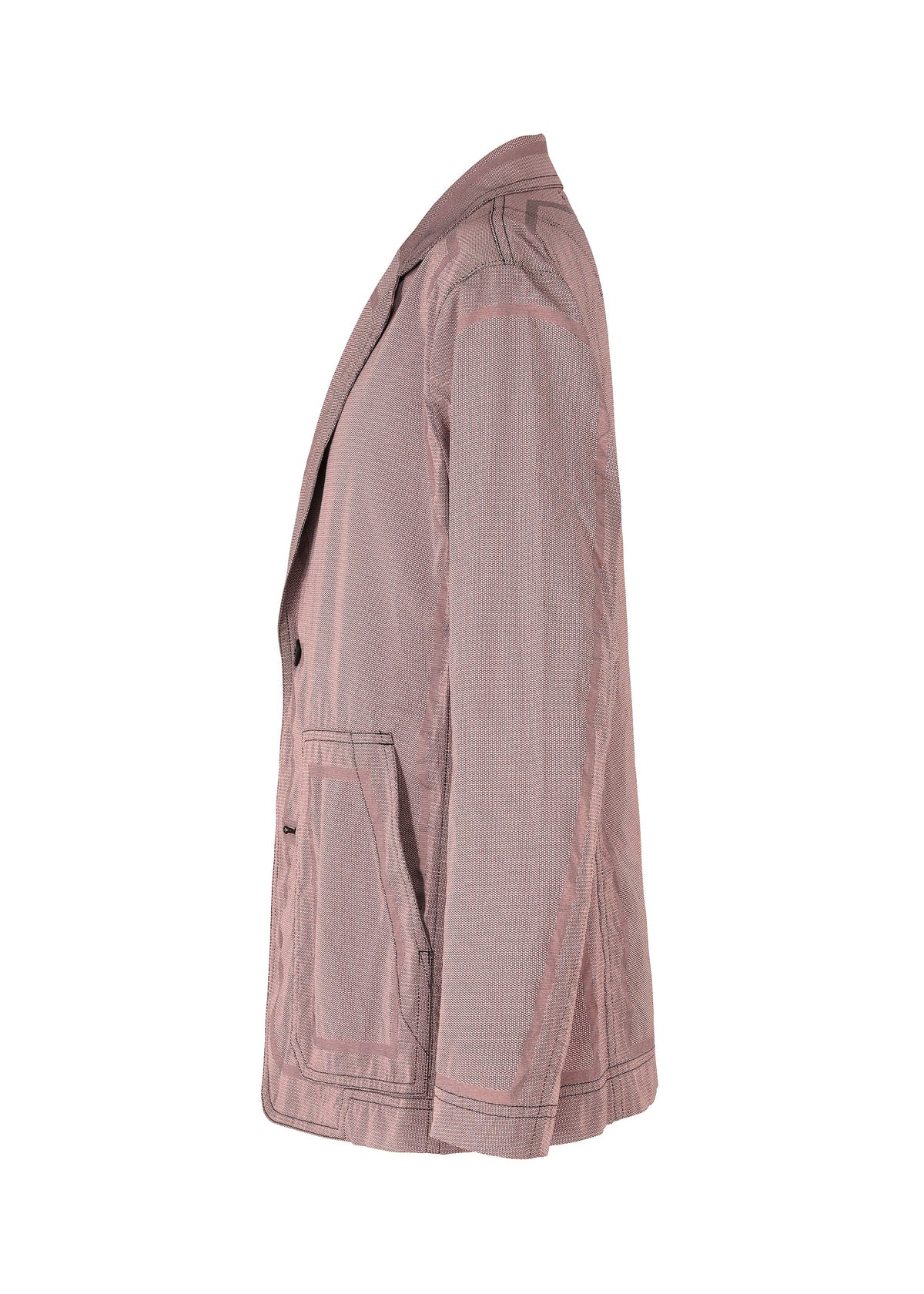 A detail shot of the A-POC ABLE ISSEY MIYAKE TYPE U 001 jacket.