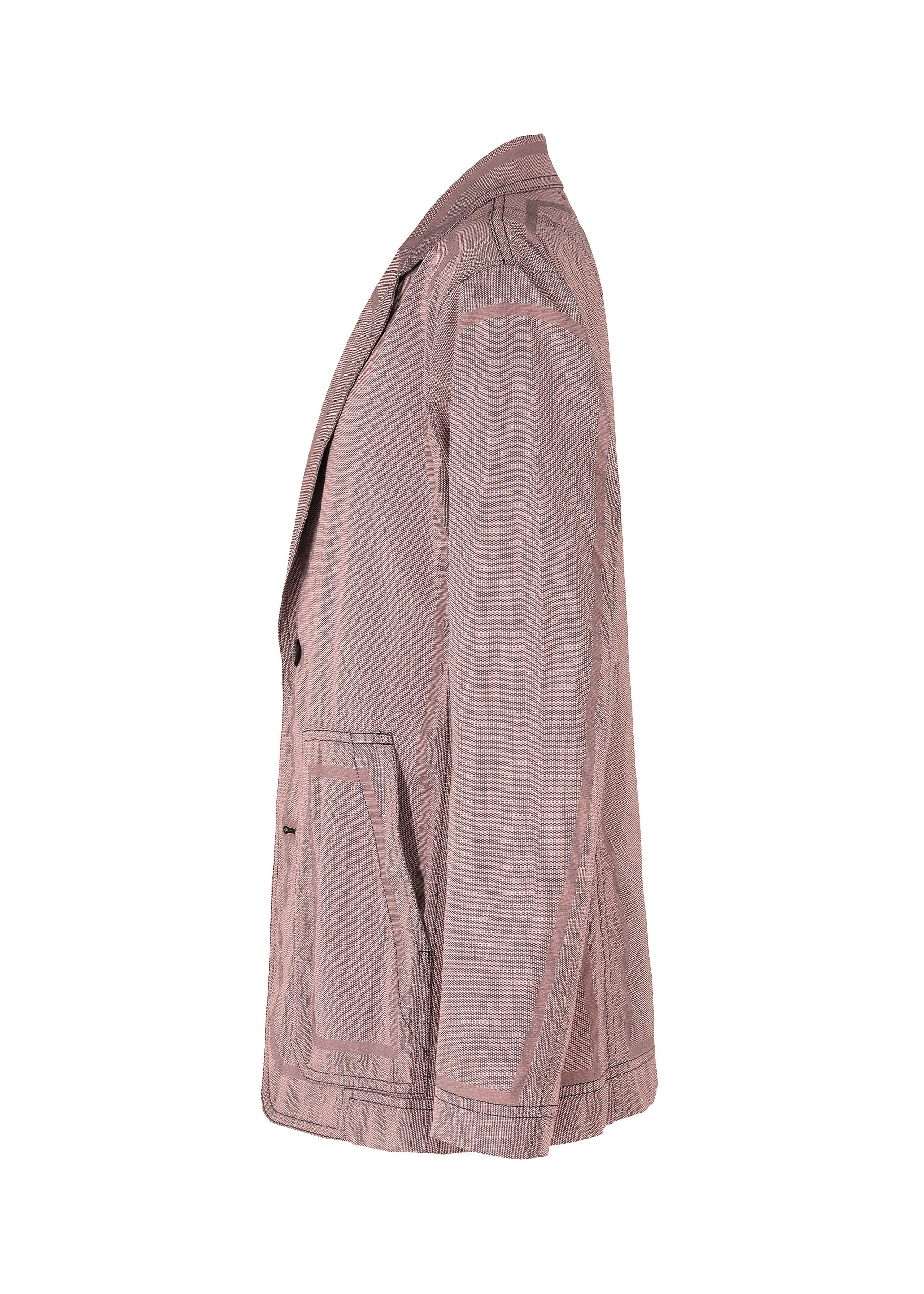 A detail shot of the A-POC ABLE ISSEY MIYAKE TYPE U 001 jacket.