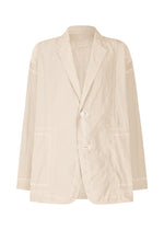 A product shot of the A-POC ABLE ISSEY MIYAKE TYPE U 002 jacket in light beige (40).