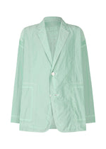 A product shot of the A-POC ABLE ISSEY MIYAKE TYPE U 002 jacket in green (62).