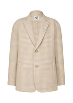 A product shot of the A-POC ABLE ISSEY MIYAKE TYPE O 014 jacket in light beige (40).