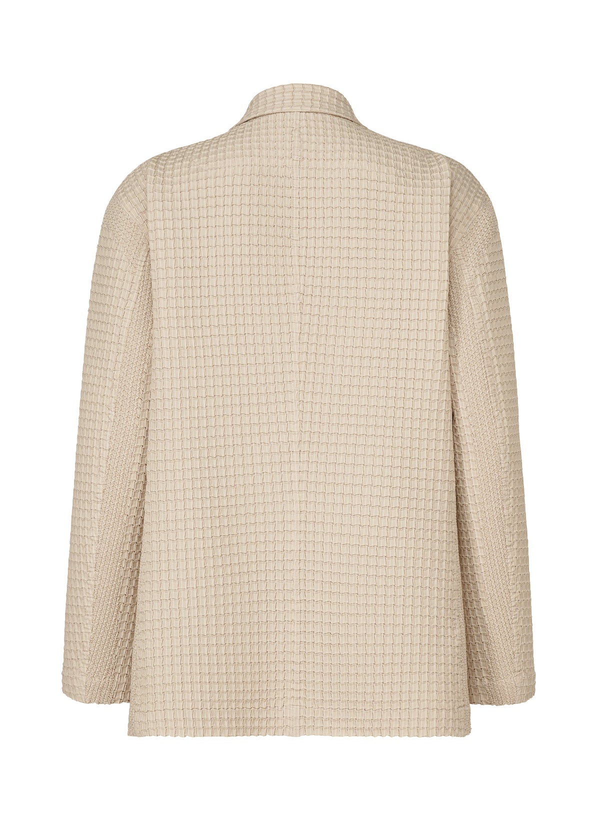 A detail shot of the A-POC ABLE ISSEY MIYAKE TYPE O 014 jacket.