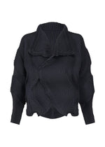 A product shot of the A-POC ABLE ISSEY MIYAKE TYPE O 004 jacket in navy.