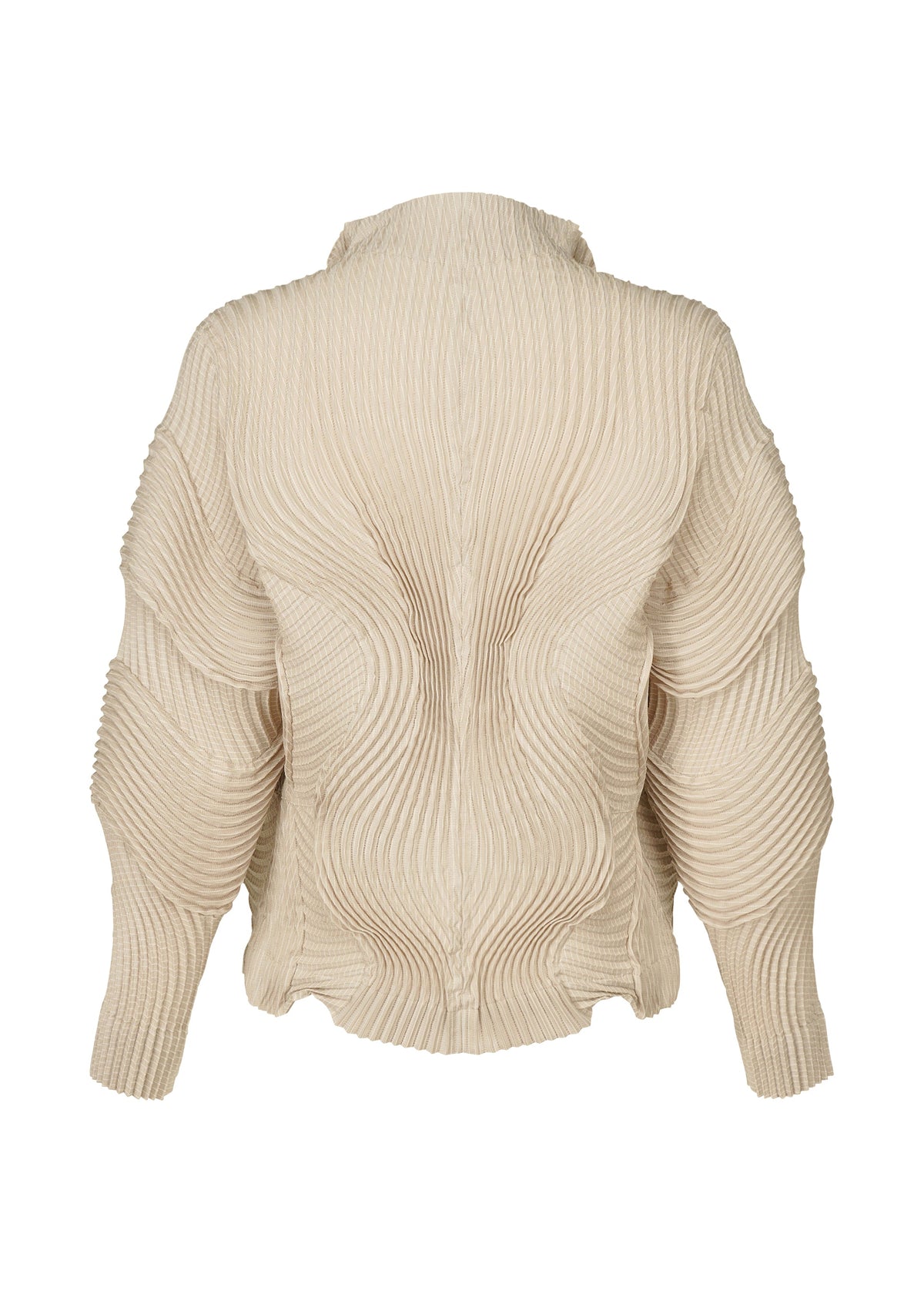 A detail shot of the A-POC ABLE ISSEY MIYAKE TYPE O 004 jacket.