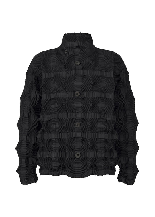 A product shot of the A-POC ABLE ISSEY MIYAKE TYPE O 016 jacket in black (15).