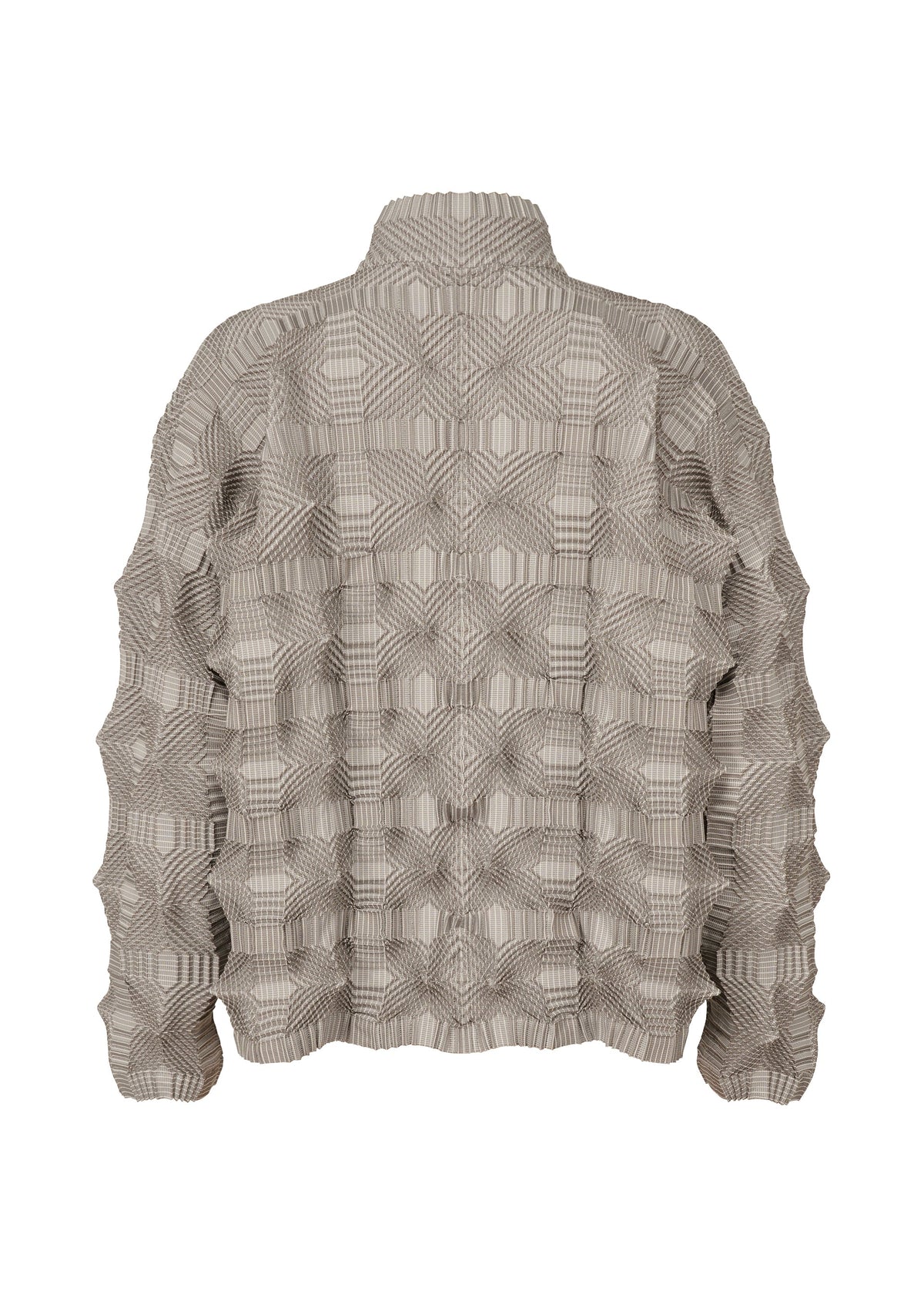 A detail shot of the A-POC ABLE ISSEY MIYAKE TYPE O 016 jacket.